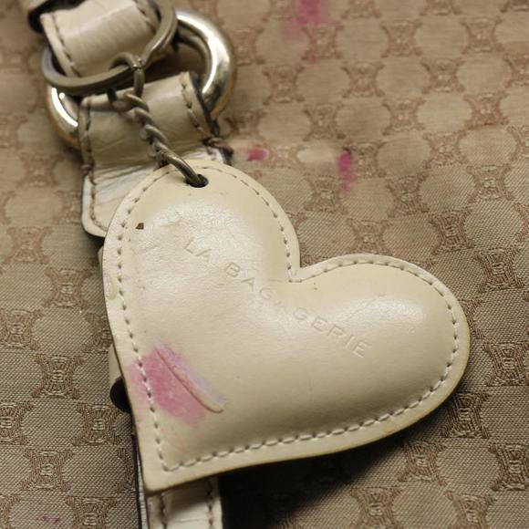 CELINE Macadam Canvas Tote Bag Beige Auth 62341 - Picture 9 of 16